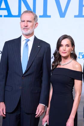 04-05-2026 Barcelona Queen Letizia and King Felipe attend the 50th anniversary of the El Pais newspaper at the Maritime museum in Barcelona. No Spain Â  Copyright: xPPEx