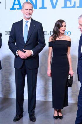 04-05-2026 Barcelona Queen Letizia and King Felipe attend the 50th anniversary of the El Pais newspaper at the Maritime museum in Barcelona. No Spain Â  Copyright: xPPEx