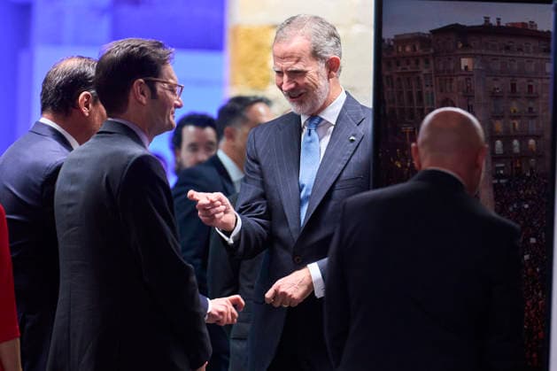 04-05-2026 Barcelona King Felipe attend the 50th anniversary of the El Pais newspaper at the Maritime museum in Barcelona. No Spain Â  Copyright: xPPEx