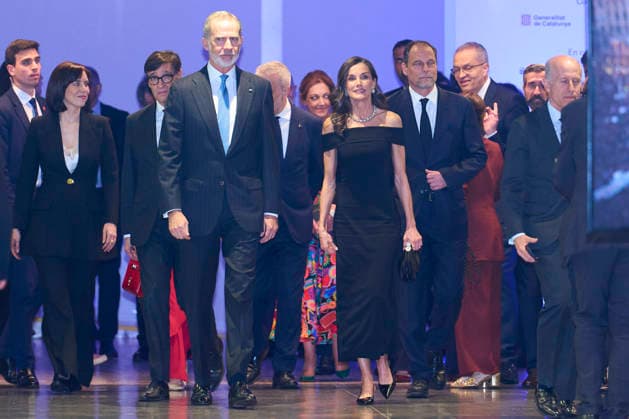 04-05-2026 Barcelona Queen Letizia and King Felipe attend the 50th anniversary of the El Pais newspaper at the Maritime museum in Barcelona. No Spain Â  Copyright: xPPEx