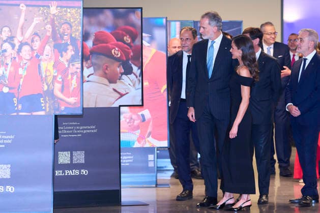 04-05-2026 Barcelona Queen Letizia and King Felipe attend the 50th anniversary of the El Pais newspaper at the Maritime museum in Barcelona. No Spain Â  Copyright: xPPEx