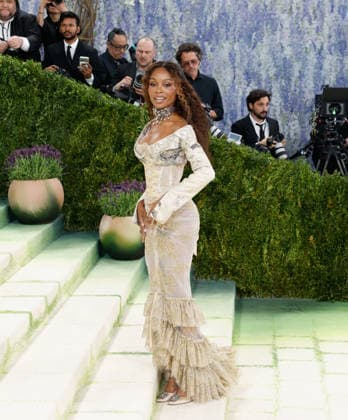 Zuri Hall arrives on the red carpet for the 2026 Met Gala celebrating Costume Art at The Metropolitan Museum of Art on Monday, May 4, 2026 in New York City.  NYP20260504301 JOHNxANGELILLO