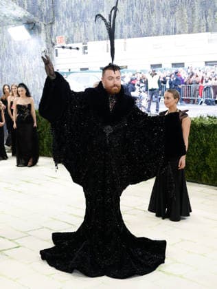 Sam Smith arrives on the red carpet for the 2026 Met Gala celebrating Costume Art at The Metropolitan Museum of Art on Monday, May 4, 2026 in New York City.  NYP20260504330 JOHNxANGELILLO