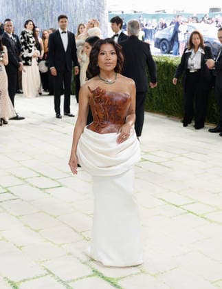 Jen Rubio arrives on the red carpet for the 2026 Met Gala celebrating Costume Art at The Metropolitan Museum of Art on Monday, May 4, 2026 in New York City.  NYP20260504324 JOHNxANGELILLO