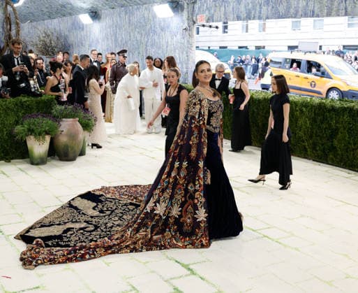 Sudha Reddy arrives on the red carpet for the 2026 Met Gala celebrating Costume Art at The Metropolitan Museum of Art on Monday, May 4, 2026 in New York City.  NYP20260504361 JOHNxANGELILLO