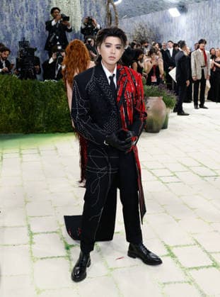 Cai Xukun arrives on the red carpet for the 2026 Met Gala celebrating Costume Art at The Metropolitan Museum of Art on Monday, May 4, 2026 in New York City.  NYP20260504409 JOHNxANGELILLO