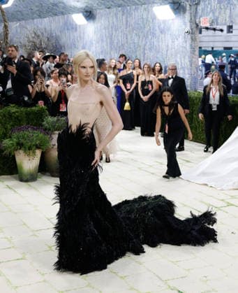 Alex Consani arrives on the red carpet for the 2026 Met Gala celebrating Costume Art at The Metropolitan Museum of Art on Monday, May 4, 2026 in New York City.  NYP20260504415 JOHNxANGELILLO