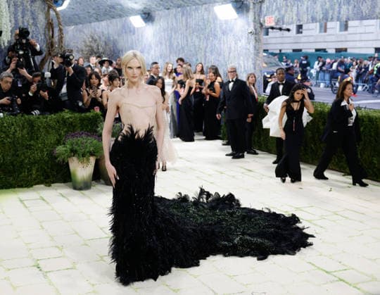 Alex Consani arrives on the red carpet for the 2026 Met Gala celebrating Costume Art at The Metropolitan Museum of Art on Monday, May 4, 2026 in New York City.  NYP20260504416 JOHNxANGELILLO