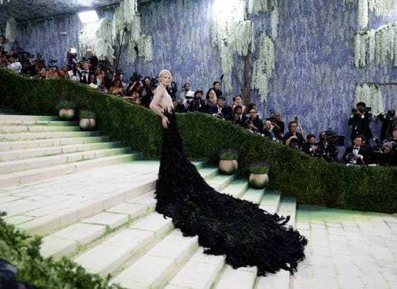 Alex Consani arrives on the red carpet for the 2026 Met Gala celebrating Costume Art at The Metropolitan Museum of Art on Monday, May 4, 2026 in New York City.  NYP20260504417 JOHNxANGELILLO