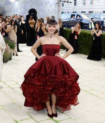 Alysa Liu arrives on the red carpet for the 2026 Met Gala celebrating Costume Art at The Metropolitan Museum of Art on Monday, May 4, 2026 in New York City.  NYP20260504398 JOHNxANGELILLO