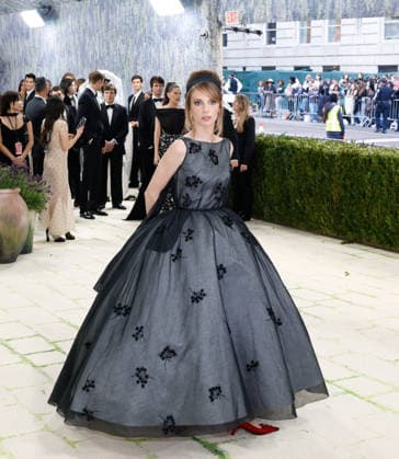 Maya Hawke arrives on the red carpet for the 2026 Met Gala celebrating Costume Art at The Metropolitan Museum of Art on Monday, May 4, 2026 in New York City.  NYP20260504391 JOHNxANGELILLO