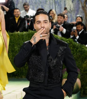 Maluma arrives on the red carpet for the 2026 Met Gala celebrating Costume Art at The Metropolitan Museum of Art on Monday, May 4, 2026 in New York City.  NYP20260504370 JOHNxANGELILLO