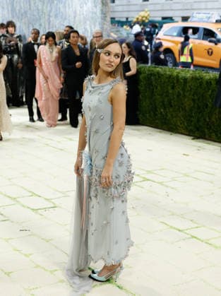 Lily-Rose Depp arrives on the red carpet for the 2026 Met Gala celebrating Costume Art at The Metropolitan Museum of Art on Monday, May 4, 2026 in New York City.  NYP20260504435 JOHNxANGELILLO