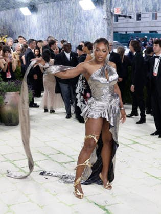 Serena Williams arrives on the red carpet for the 2026 Met Gala celebrating Costume Art at The Metropolitan Museum of Art on Monday, May 4, 2026 in New York City.  NYP20260504425 JOHNxANGELILLO