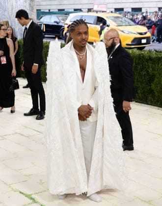 Ephraim Sykes arrives on the red carpet for the 2026 Met Gala celebrating Costume Art at The Metropolitan Museum of Art on Monday, May 4, 2026 in New York City.  NYP20260504434 JOHNxANGELILLO