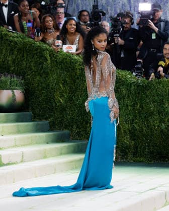 Tyla arrives on the red carpet for the 2026 Met Gala celebrating Costume Art at The Metropolitan Museum of Art on Monday, May 4, 2026 in New York City.  NYP2026050474 JOHNxANGELILLO