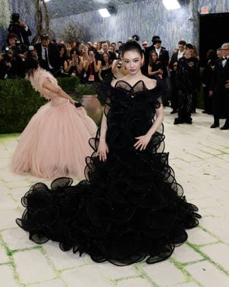 Ningning arrives on the red carpet for the 2026 Met Gala celebrating Costume Art at The Metropolitan Museum of Art on Monday, May 4, 2026 in New York City.  NYP2026050492 JOHNxANGELILLO