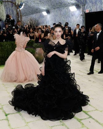 Ningning arrives on the red carpet for the 2026 Met Gala celebrating Costume Art at The Metropolitan Museum of Art on Monday, May 4, 2026 in New York City.  NYP2026050505 JOHNxANGELILLO