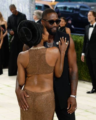 Gabrielle Union and Dwyane Wade arrive on the red carpet for the 2026 Met Gala celebrating Costume Art at The Metropolitan Museum of Art on Monday, May 4, 2026 in New York City.  NYP2026050458 JOHNxANGELILLO