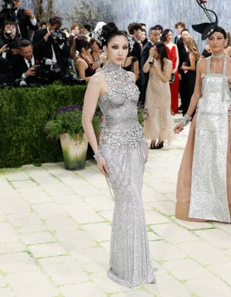 Ejae arrives on the red carpet for the 2026 Met Gala celebrating Costume Art at The Metropolitan Museum of Art on Monday, May 4, 2026 in New York City.  NYP20260504433 JOHNxANGELILLO