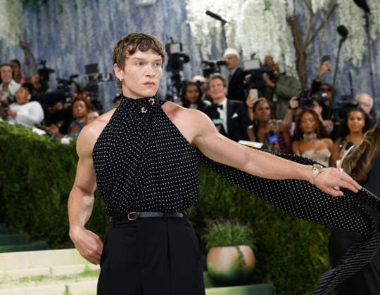 Connor Storrie arrives on the red carpet for the 2026 Met Gala celebrating Costume Art at The Metropolitan Museum of Art on Monday, May 4, 2026 in New York City.  NYP20260504431 JOHNxANGELILLO