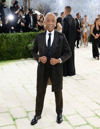 Al Sharpton arrives on the red carpet for the 2026 Met Gala celebrating Costume Art at The Metropolitan Museum of Art on Monday, May 4, 2026 in New York City.  NYP20260504327 JOHNxANGELILLO