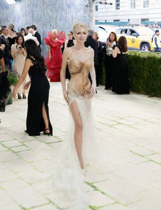 Sabine Getty arrives on the red carpet for the 2026 Met Gala celebrating Costume Art at The Metropolitan Museum of Art on Monday, May 4, 2026 in New York City.  NYP20260504427 JOHNxANGELILLO