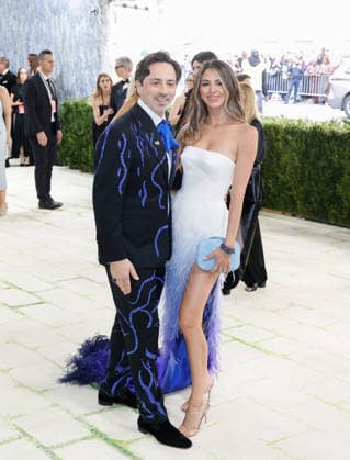 Sergey Brin and Gerelyn Gilbert-Soto arrive on the red carpet for the 2026 Met Gala celebrating Costume Art at The Metropolitan Museum of Art on Monday, May 4, 2026 in New York City.  NYP20260504341 JOHNxANGELILLO