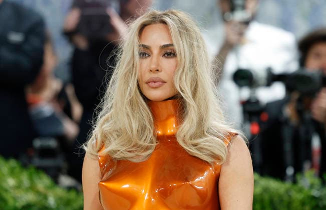 Kim Kardashian arrives on the red carpet for the 2026 Met Gala celebrating Costume Art at The Metropolitan Museum of Art on Monday, May 4, 2026 in New York City.  NYP202605045030 JOHNxANGELILLO