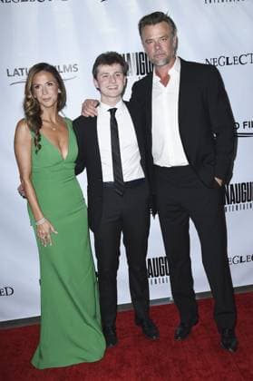 Kristin Wollett, Corbin Pitts, Josh Duhamel at arrivals for NEGLECTED Premiere, TCL Chinese Theatre, Los Angeles, CA, May 04, 2026. Photo By: Elizabeth Goodenough Everett Collection NEGLECTED Premiere PUBLICATIONXNOTxINxCANxCHNxFRAxITAxJPNxNORxPOLxRUSxESPxUKxUSA