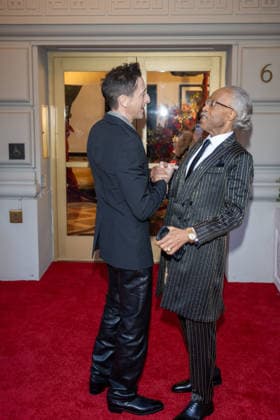 The Pierre Hotel: 2026 Met Gala Departures, New York, USA - 04 May 2026 (L-R) Adrien Brody and Rev. Al Sharpton depart the Pierre Hotel for 2026 Met Gala on May 04, 2026 in New York City. New York United States Copyright: xRonxAdarx xSOPAxImagesx _radar_pierre_20260504_01055
