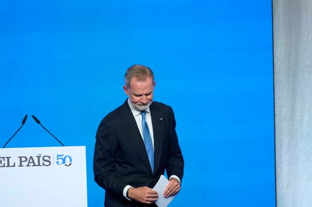 04-05-2026 Barcelona King Felipe attend the 50th anniversary of the El Pais newspaper at the Maritime museum in Barcelona. No Spain Â  Copyright: xPPEx