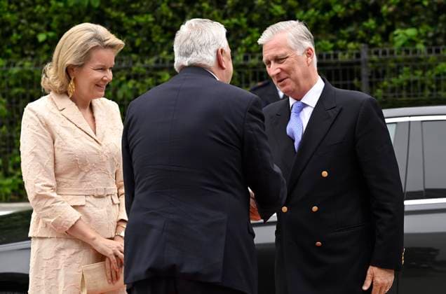 King Philippe And Queen Mathilde Visit The Province of Flemish Brabant VLAAMS-BRABANT, BELGIUM - MAY 05: King Philippe of Belgium and Queen Mathilde of Belgium pictured visiting VUB Photonics-campus en VUB STEAM Academie in Pajottegem during a trip to the province of Flemish Brabant on May 05, 2026 in Vlaams-Brabant, Belgium, 05 05 2026 Vlaams-Brabant Belgium  Copyright: xPhilipxReynaersx