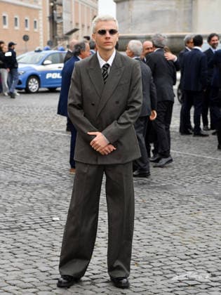 Rome, 71st David di Donatello Awards, Arrivals at the Quirinale Palace. Pictured: Francesco Gheghi.  Copyright: xVincenzoxLandix xipa-agency.netx xDxAvanzo Provvisionatox IPA_Agency_IPA74449707
