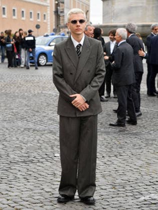 Rome, 71st David di Donatello Awards, Arrivals at the Quirinale Palace. Pictured: Francesco Gheghi.  Copyright: xVincenzoxLandix xipa-agency.netx xDxAvanzo Provvisionatox IPA_Agency_IPA74449708