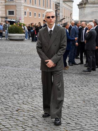 Rome, 71st David di Donatello Awards, Arrivals at the Quirinale Palace. Pictured: Francesco Gheghi.  Copyright: xVincenzoxLandix xipa-agency.netx xDxAvanzo Provvisionatox IPA_Agency_IPA74449709