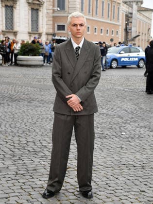 Rome, 71st David di Donatello Awards, Arrivals at the Quirinale Palace. Pictured: Francesco Gheghi.  Copyright: xVincenzoxLandix xipa-agency.netx xDxAvanzo Provvisionatox IPA_Agency_IPA74449748