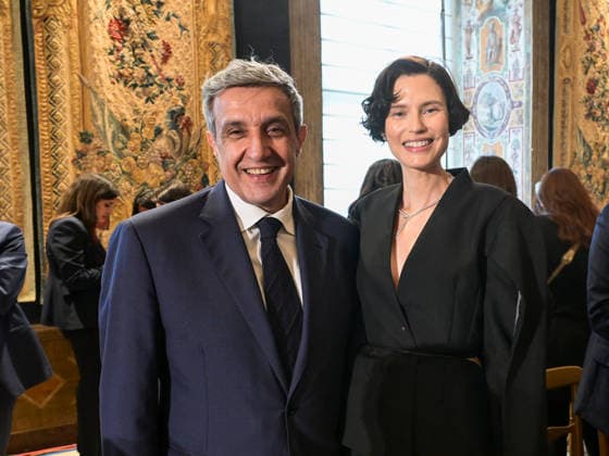 Rome, 71st edition of the David di Donatello Awards, the Quirinale. In the photo: Flavio Insinna and Bianca Baldi.  Copyright: xMaurizioxD Avanzox xipa-agency.netx xDxAvanzo Landi Provvisionatox IPA_Agency_IPA74450193