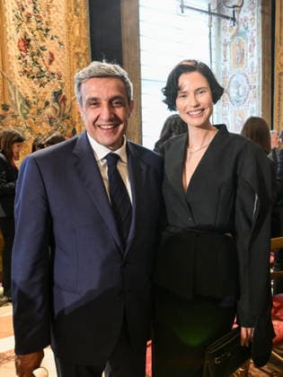 Rome, 71st edition of the David di Donatello Awards, the Quirinale. In the photo: Flavio Insinna and Bianca Baldi.  Copyright: xMaurizioxD Avanzox xipa-agency.netx xDxAvanzo Landi Provvisionatox IPA_Agency_IPA74450196
