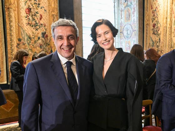 Rome, 71st edition of the David di Donatello Awards, the Quirinale. In the photo: Flavio Insinna and Bianca Baldi.  Copyright: xMaurizioxD Avanzox xipa-agency.netx xDxAvanzo Landi Provvisionatox IPA_Agency_IPA74450197