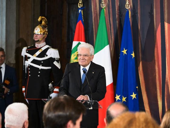 Rome, 71st edition of the David di Donatello Awards, Ceremony at the Quirinale. In the photo: the President of the Republic Sergio Mattarella.  Copyright: xMarcoxProvvisionatox xipa-agency.netx xDxAvanzo Landi Provvisionatox IPA_Agency_IPA74451028