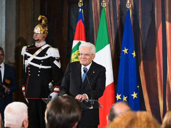 Rome, 71st edition of the David di Donatello Awards, Ceremony at the Quirinale. In the photo: the President of the Republic Sergio Mattarella.  Copyright: xMarcoxProvvisionatox xipa-agency.netx xDxAvanzo Landi Provvisionatox IPA_Agency_IPA74451031
