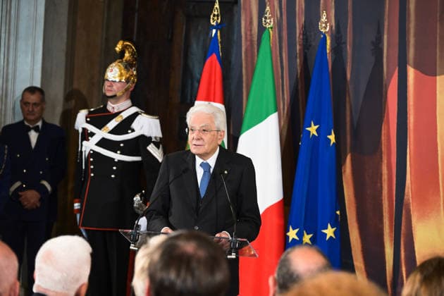Rome, 71st edition of the David di Donatello Awards, Ceremony at the Quirinale. In the photo: the President of the Republic Sergio Mattarella.  Copyright: xMarcoxProvvisionatox xipa-agency.netx xDxAvanzo Landi Provvisionatox IPA_Agency_IPA74451049