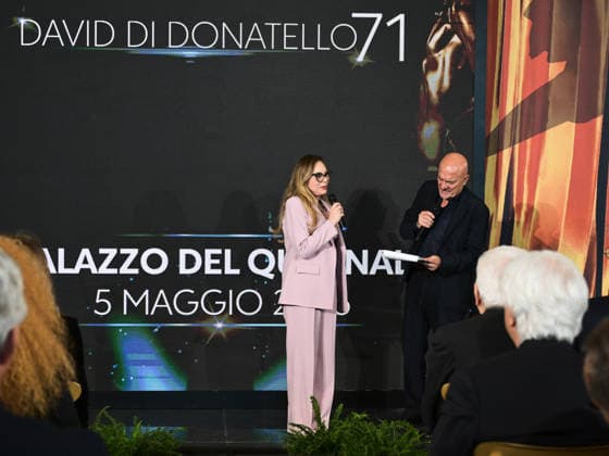 Rome, 71st edition of the David di Donatello Awards, Ceremony at the Quirinale. In the photo: Ornella Muti, Claudio Bisio  Copyright: xMarcoxProvvisionatox xipa-agency.netx xDxAvanzo Landi Provvisionatox IPA_Agency_IPA74451169