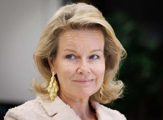Queen Mathilde of Belgium pictured during a royal visit to the wellness campus Nieuwenbos, which includes on-site services, child and family support, and a neighborhood restaurant, in Dilbeek, on Tuesday 05 May 2026. The King and Queen visit the province of Flemish Brabant, making several stops along the way.  BENOITxDOPPAGNE 172947423