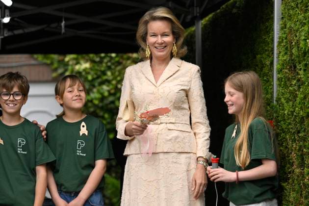 King Philippe And Queen Mathilde Visit The Province of Flemish Brabant VLAAMS-BRABANT, BELGIUM - MAY 05: King Philippe of Belgium and Queen Mathilde of Belgium pictured visiting VUB STEAM Academie in Pajottegem during a trip to the province of Flemish Brabant on May 05, 2026 in Vlaams-Brabant, Belgium, 05 05 2026 Vlaams-Brabant Belgium  Copyright: xPhilipxReynaersx