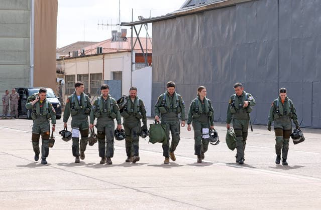 05-05-2026 Leonor, Princess of Asturias flies in an F-5 jet aircraft with a 23rd Wing instructor at the 23rd Wing Fighter and Attack Military School at the Talavera la Real Air Base, 22 April 2026, in Badajoz, Spain. Â  Copyright: xPPEx