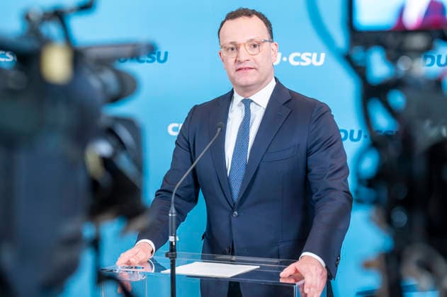 Jens Spahn EUR, Deutschland, Berlin: 05.05.2026: Pressestatement vor der Fraktionssitzung mit dem Vorsitzenden der CDU CSU-Bundestagsfraktion, Jens Spahn. *** Jens Spahn EUR, Germany, Berlin 05 05 2026 Press statement before the parliamentary group meeting with the Chairman of the CDU CSU parliamentary group in the Bundestag, Jens Spahn