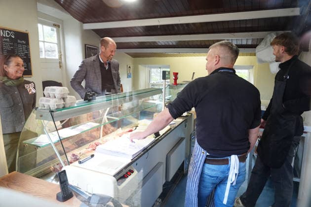 The Prince of Wales visits Yorkshire The Prince of Wales visits the village of Bainbridge to highlight rural communities and sustainability, in North Yorkshire, UK, on the 5th May 2026. Picture by Owen Humphreys WPA-Pool Bainbridge Yorkshire United Kingdom  WHA-0817