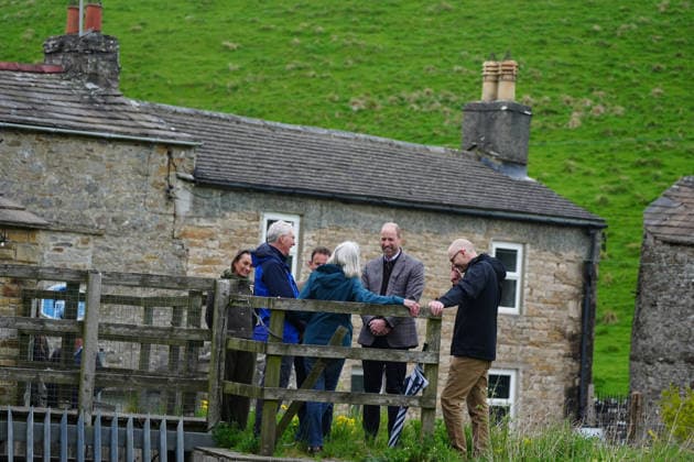 The Prince of Wales visits Yorkshire The Prince of Wales visits the village of Bainbridge to highlight rural communities and sustainability, in North Yorkshire, UK, on the 5th May 2026. Picture by Owen Humphreys WPA-Pool Bainbridge Yorkshire United Kingdom  WHA-0817